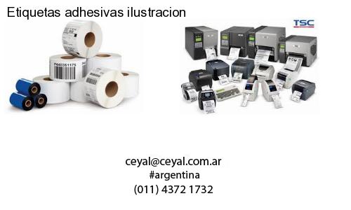 Etiquetas adhesivas ilustracion