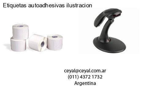 Etiquetas autoadhesivas ilustracion