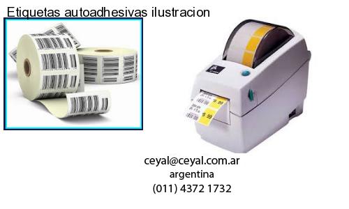 Etiquetas autoadhesivas ilustracion