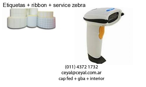 Etiquetas ribbon service zebra