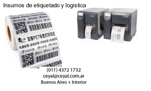 Insumos de etiquetado y logistica