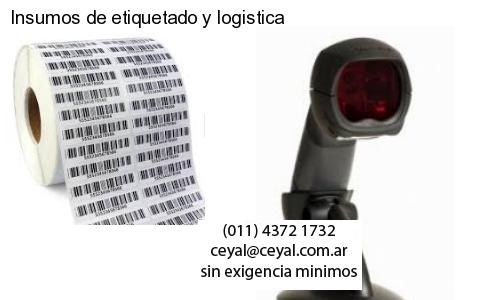 Insumos de etiquetado y logistica