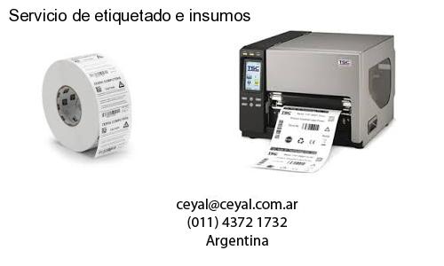 Servicio de etiquetado e insumos