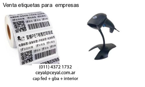 Venta etiquetas para  empresas
