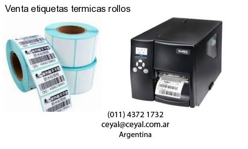 Venta etiquetas termicas rollos