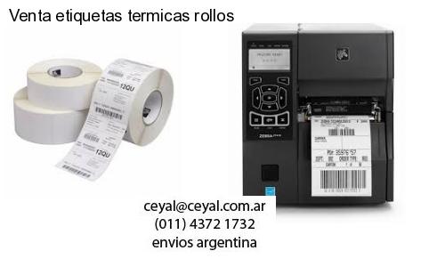 Venta etiquetas termicas rollos