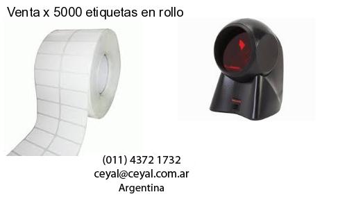 Venta x 5000 etiquetas en rollo