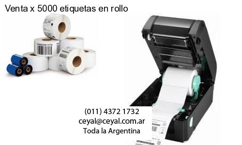 Venta x 5000 etiquetas en rollo