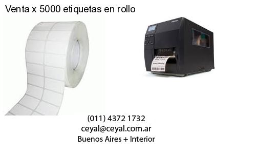 Venta x 5000 etiquetas en rollo