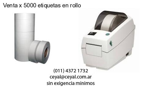 Venta x 5000 etiquetas en rollo