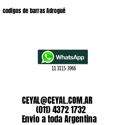 codigos de barras Adrogué