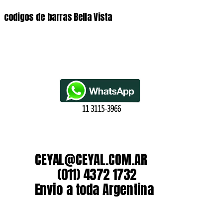 codigos de barras Bella Vista