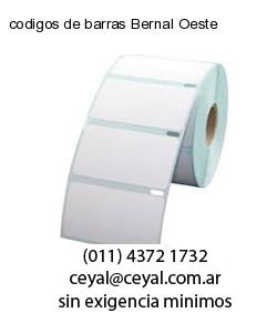 codigos de barras Bernal Oeste