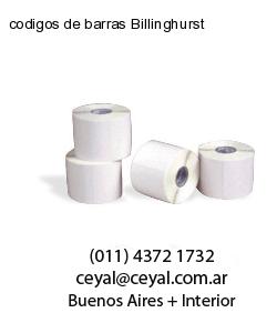 codigos de barras Billinghurst