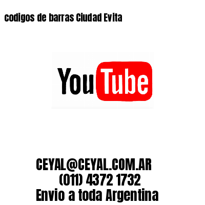 codigos de barras Ciudad Evita