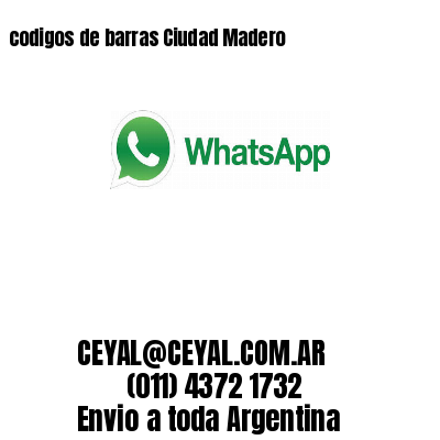 codigos de barras Ciudad Madero