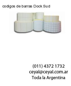 codigos de barras Dock Sud