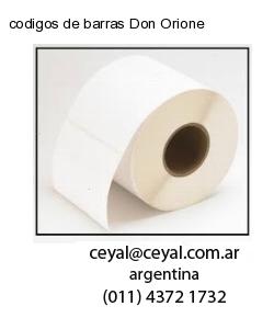 codigos de barras Don Orione