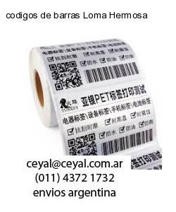 codigos de barras Loma Hermosa