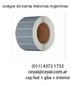 codigos de barras Malvinas Argentinas