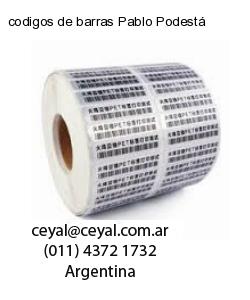 codigos de barras Pablo Podestá