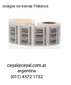 codigos de barras Plátanos