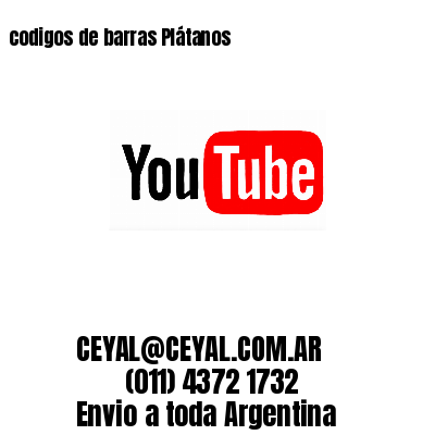 codigos de barras Plátanos