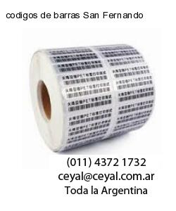 codigos de barras San Fernando