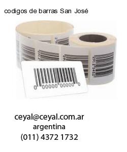 codigos de barras San José