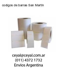 codigos de barras San Martín