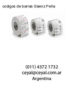 codigos de barras Sáenz Peña