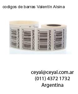 codigos de barras Valentín Alsina