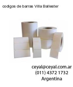 codigos de barras Villa Ballester