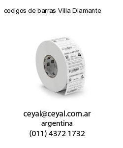 codigos de barras Villa Diamante