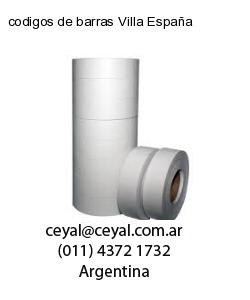 codigos de barras Villa España