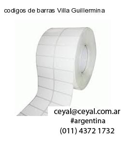 codigos de barras Villa Guillermina
