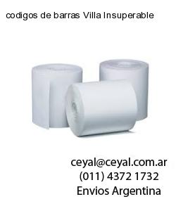 codigos de barras Villa Insuperable