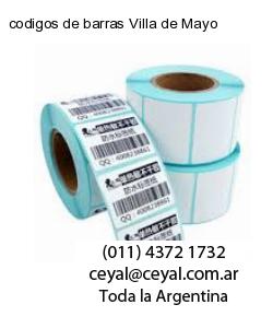 codigos de barras Villa de Mayo
