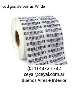 codigos de barras Wilde