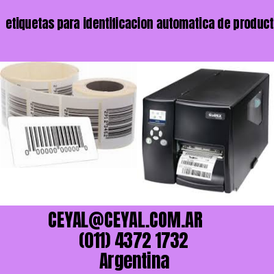 etiquetas para identificacion automatica de productos