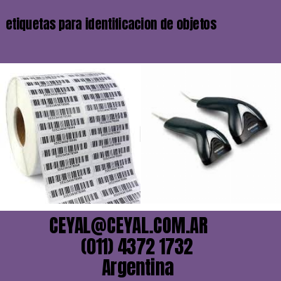 etiquetas para identificacion de objetos