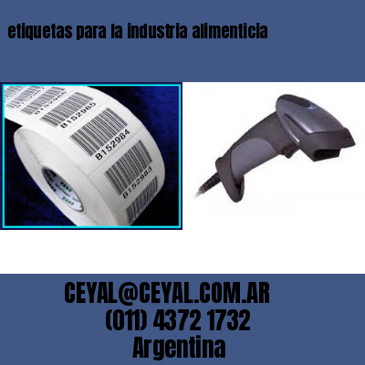 etiquetas para la industria alimenticia