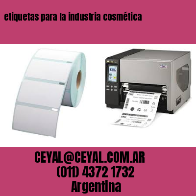 etiquetas para la industria cosmética