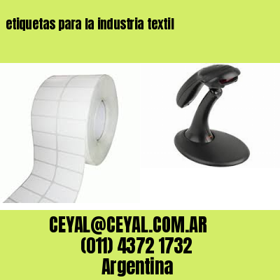 etiquetas para la industria textil