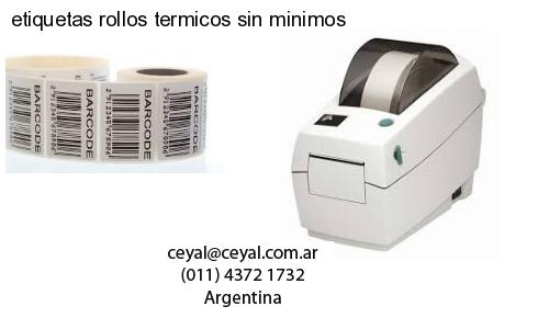 etiquetas rollos termicos sin minimos