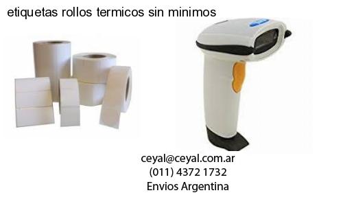 etiquetas rollos termicos sin minimos