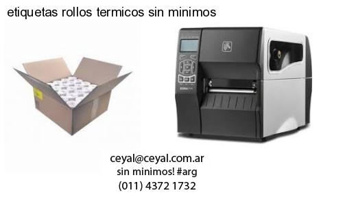 etiquetas rollos termicos sin minimos