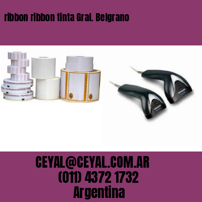 ribbon ribbon tinta Gral. Belgrano