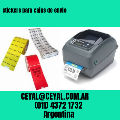 stickers para cajas de envio