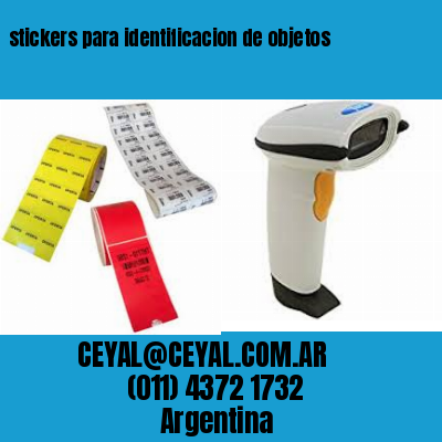 stickers para identificacion de objetos